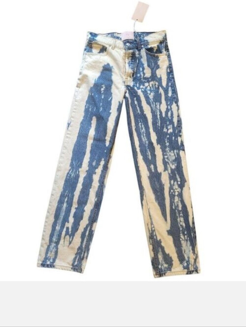 Revice Jeans Women's 25 Blue Super 80s After School Special Acid Tie Dye Relaxed